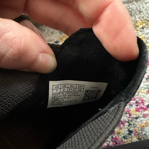 Black Toms boots size 7 - Picture 6 of 6